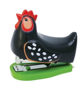 Mini Stapler - Animals - Hen (Black)
