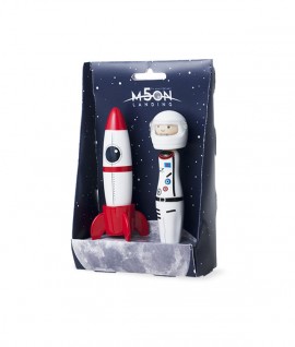 Duo Set - Moon Landing - Rocket and Astronaut Pens 